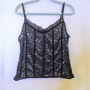 Vintage Lace and Velvet Laundry by Shelli Segal Camisole